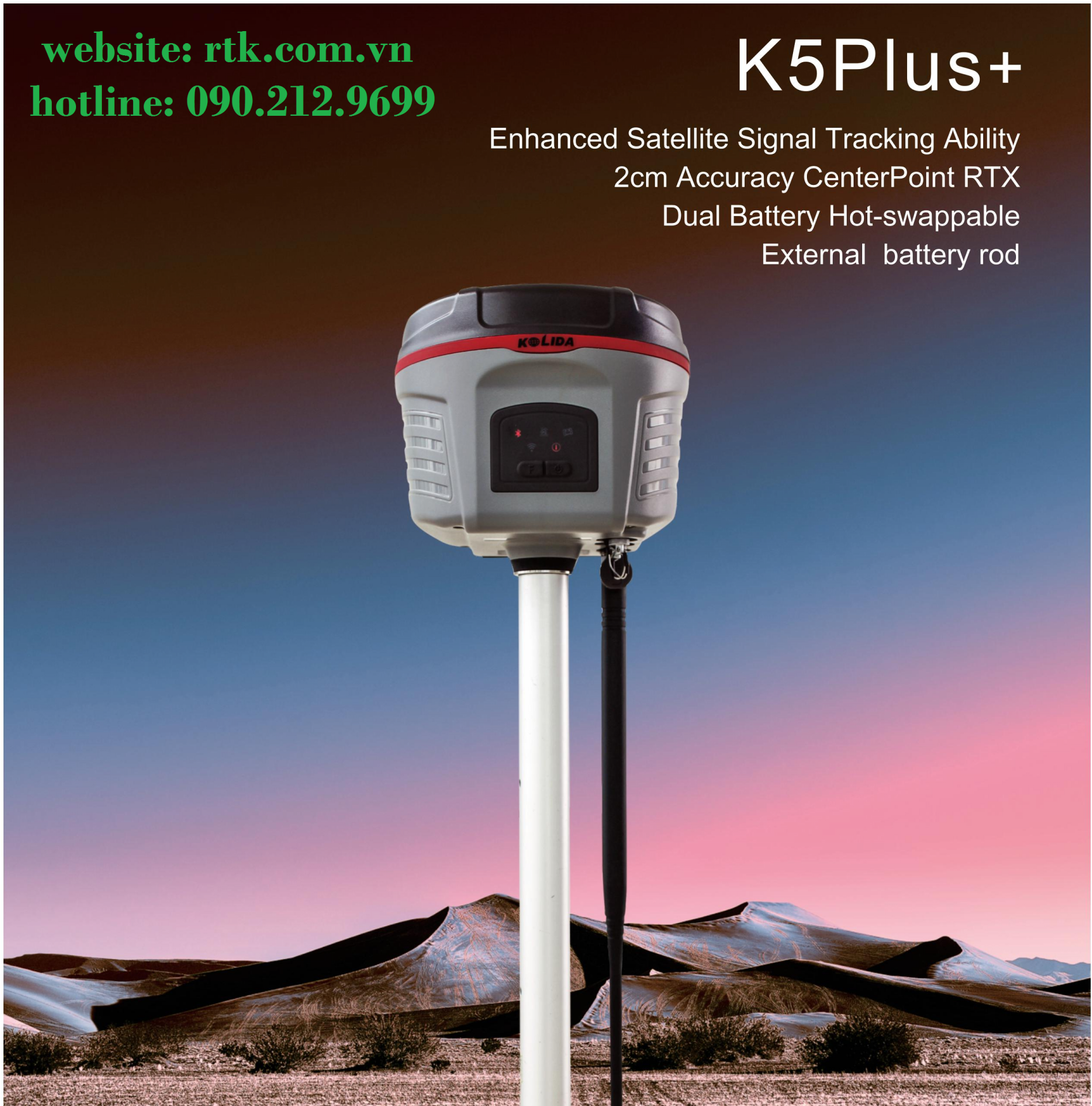 Máy RTK GPS 2 tần Kolida K5 plus có những tính năng gì?